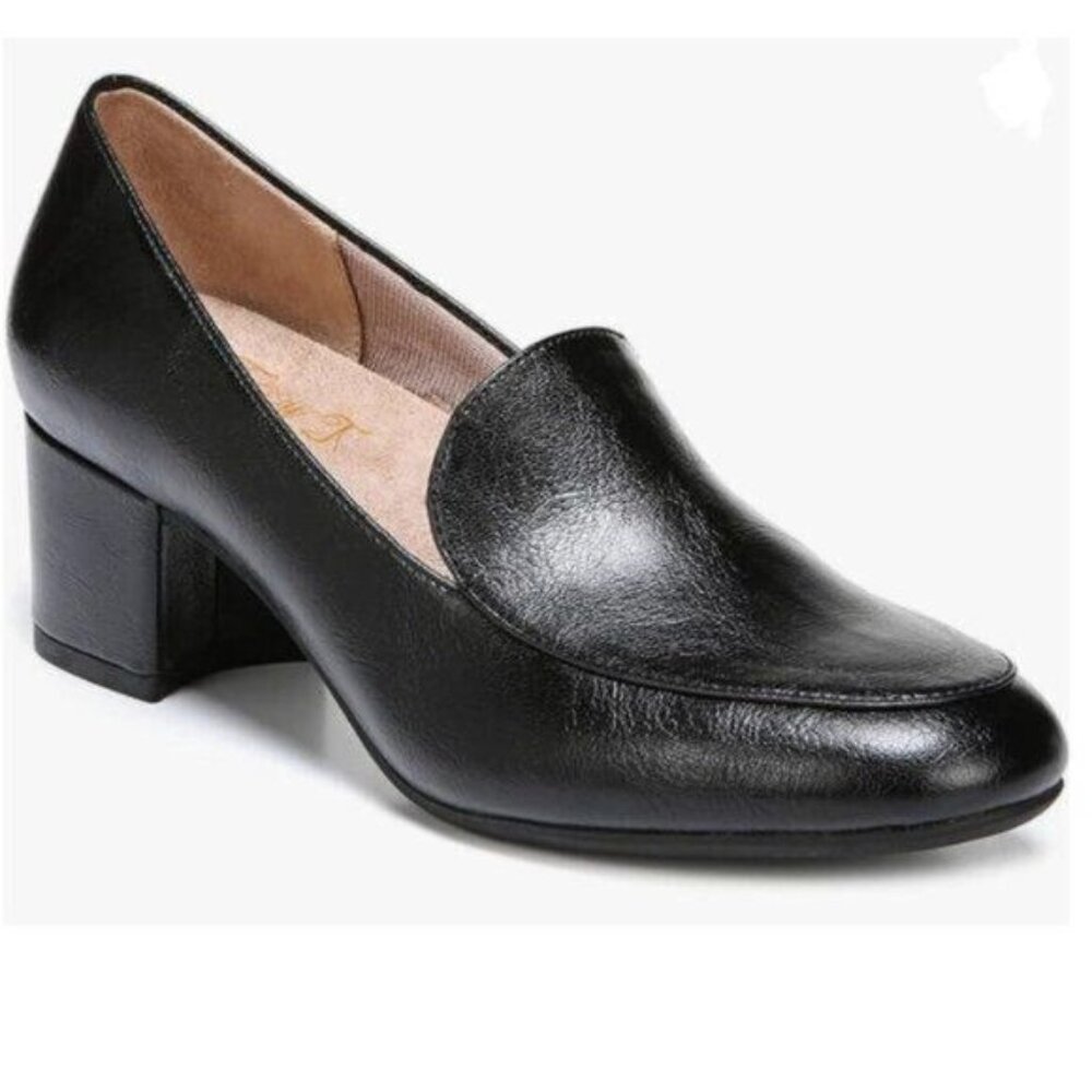 Classic Black Leather Heels